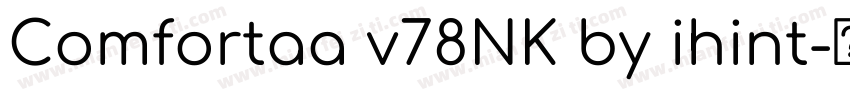 Comfortaa v78NK by ihint字体转换